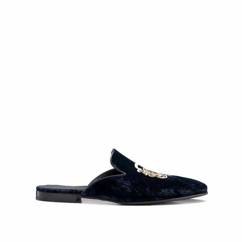 Russell & Bromley Barocco Backess Loafers Men's Blue [VGP7758FT]